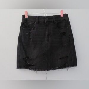 American Eagle Black Jean Skirt